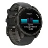 Garmin Fenix 8 43mm AMOLED Sapphire Carbon Gray DLC Tit. w. Black/Pebble Gray S. Band (010-02903-20/21/28)