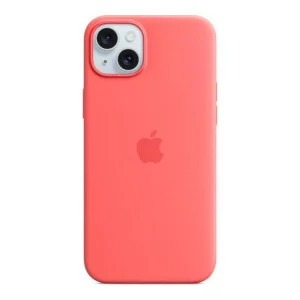 Apple iPhone 15 Plus Silicone Case with MagSafe - Guava (MT163) (OEM)