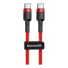 Baseus Cafule PD2.0 60W flash charging USB Type-C 20V 3A 1M Red (CATKLF-G09)