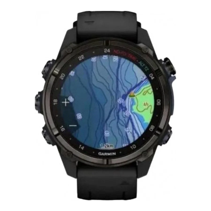 Garmin Descent Mk3i – 43 mm Carbon Gray DLC Titanium w. Black Silicone Band (010-02753-10/11)