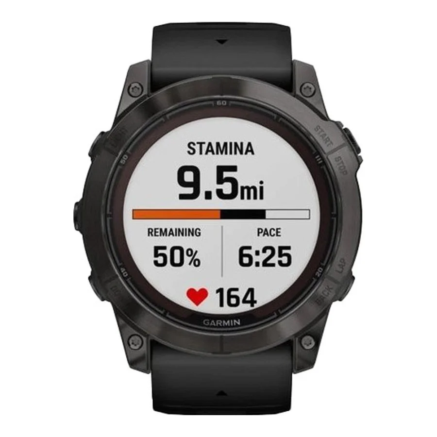 Garmin Fenix 7X Pro Sapphire Solar Carbon G. DLC Tit. with Black Band (010-02778-10/11/54)