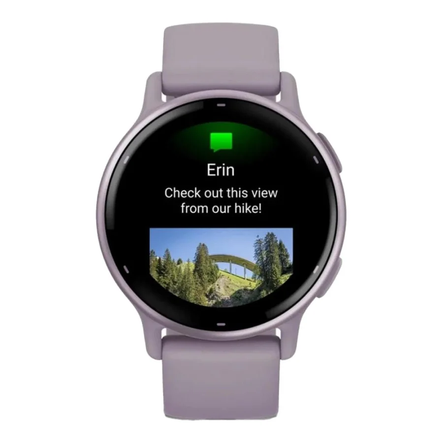 Garmin vivoactive 5 Metallic Orchid Aluminum Bezel with Orchid Case and Silicone (010-02862-13/53)