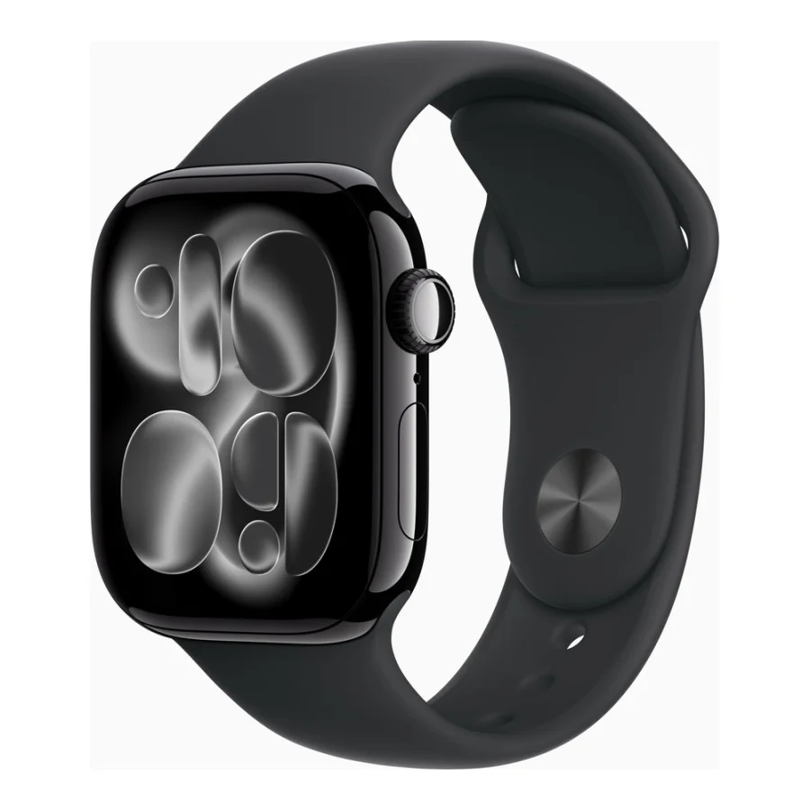 Apple Watch Series 11 GPS 42mm Jet Black Alu. Case w. Black S. Band - M/L (MEQU4)
