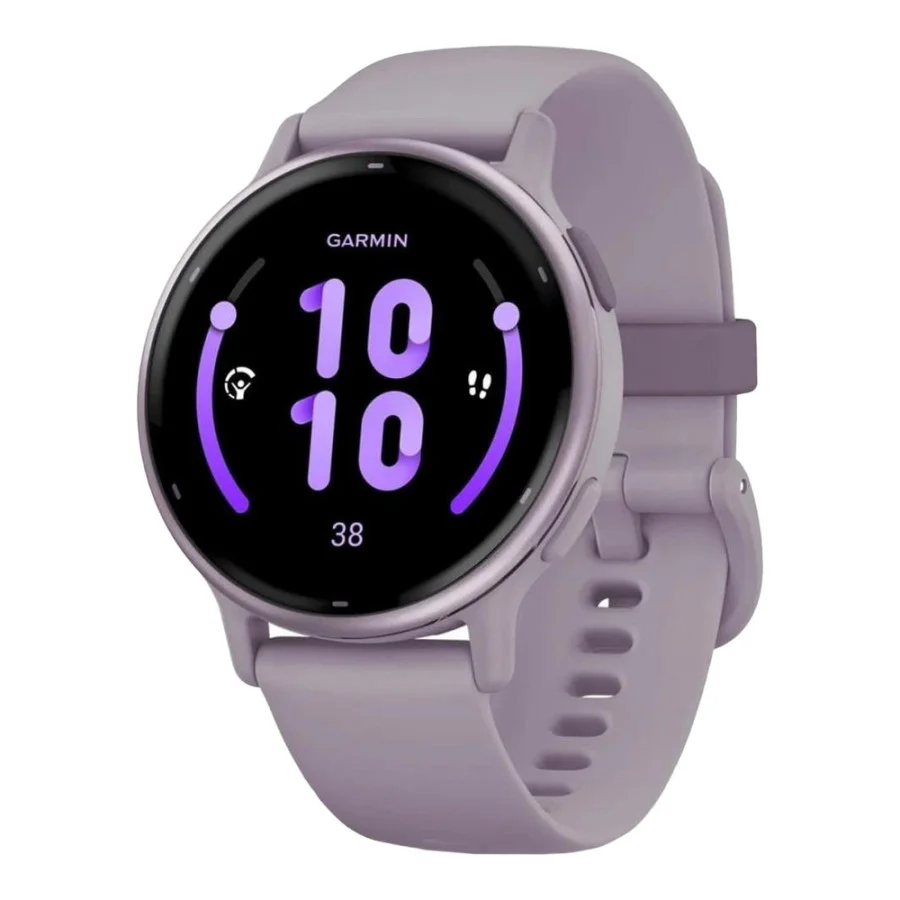Garmin vivoactive 5 Metallic Orchid Aluminum Bezel with Orchid Case and Silicone (010-02862-13/53)