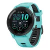 Garmin Forerunner 265 Black Bezel w. Aqua Case and Aqua/Black Silicone Band (010-02810-02/12/52)