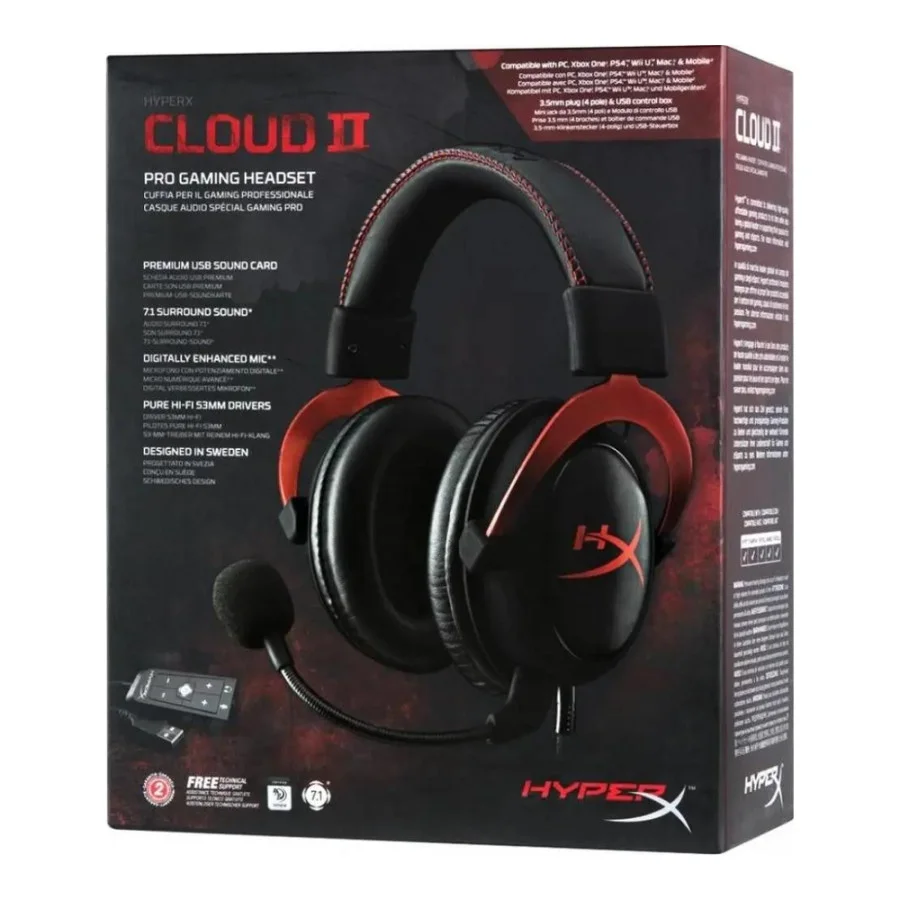 HyperX Cloud II Red (KHX-HSCP-RD/4P5M0AA)