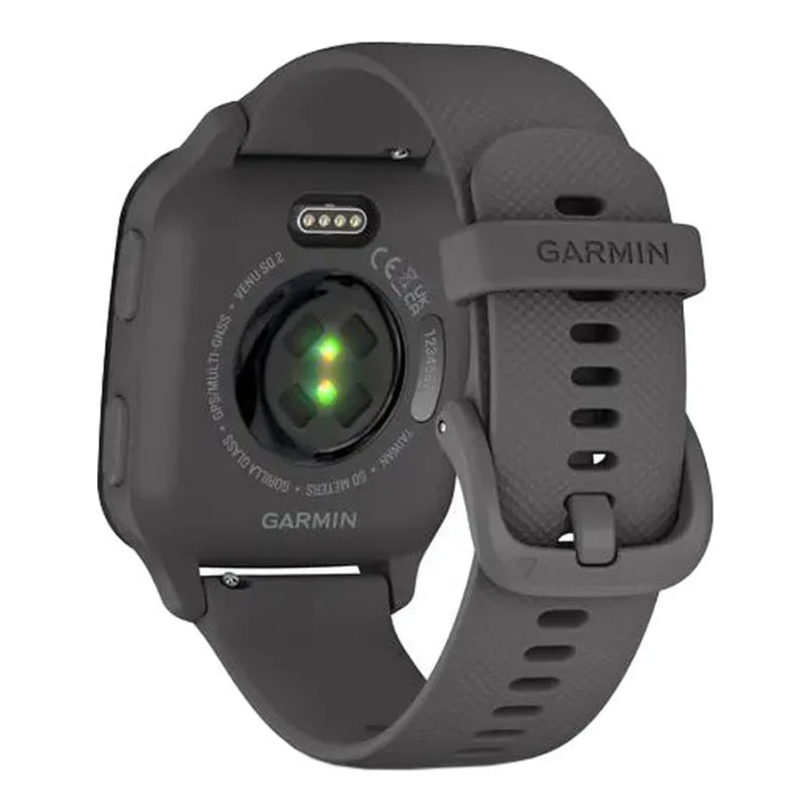 Garmin Venu Sq 2 Slate Aluminum Bezel with Shadow Gray Case and Silicone Band (010-02701-00/10)