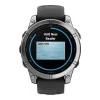 Garmin Fenix E 47mm AMOLED Stainless Steel with Black Silicone Band (010-03025-02/00)