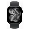 Apple Watch Series 11 GPS 42mm Jet Black Alu. Case w. Black S. Band - M/L (MEQU4)