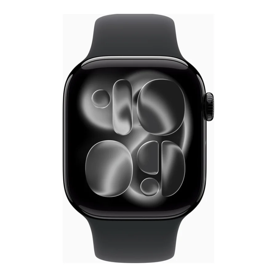 Apple Watch Series 11 GPS 42mm Jet Black Alu. Case w. Black S. Band - M/L (MEQU4)