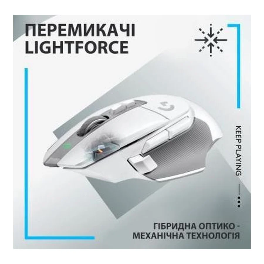 Logitech G502 X Lightspeed Wireless White (910-006189, 910-006228, 910-006191)
