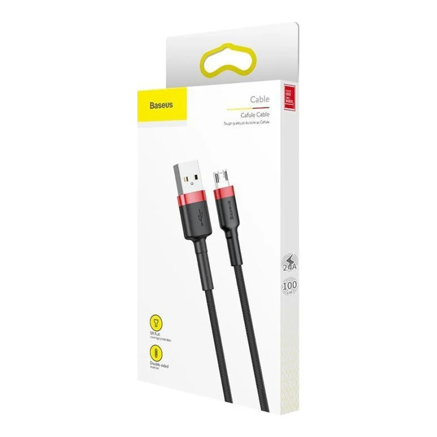 Baseus USB Cabel to microUSB Cafule 1m Grey/Black (CAMKLF-BG1)