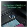 Baseus USB Car Charger Square Metal Quick Charger 3.0 2xUSB 30W Black (CCALL-DS01)