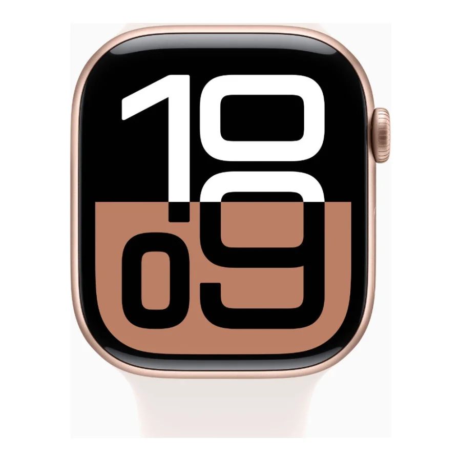 Apple Watch Series 10 GPS + Cellular 46mm Rose Gold Alu. Case w. Light Blush Sport Band - M/L (MWY73)