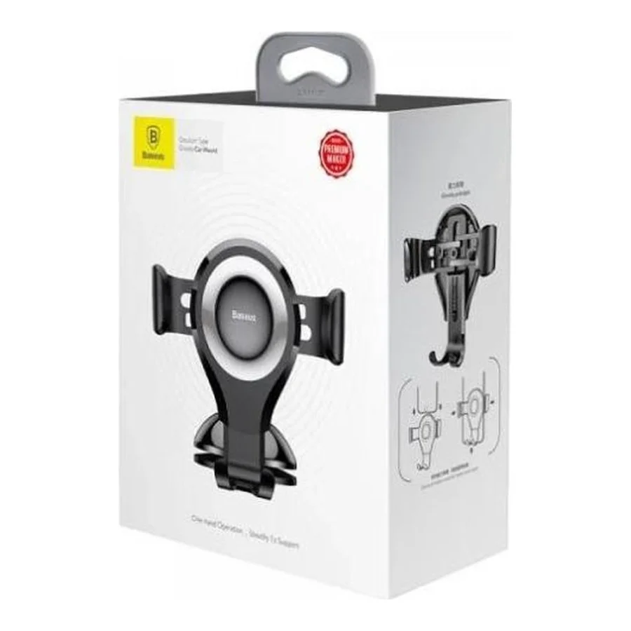 Автомобильный держатель для смартфона Baseus Osculum Type Gravity Car Mount Black