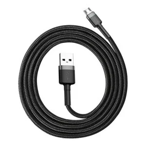 Baseus USB Cabel to microUSB Cafule 1m Grey/Black (CAMKLF-BG1)