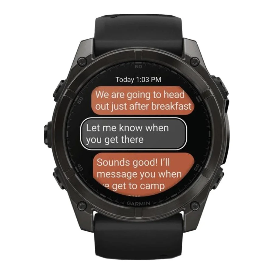 Garmin Fenix 8 51mm AMOLED Sapphire Carbon Gray DLC Titanium w. Black/Pebble Gray S. Band (010-02905-20/21/63)