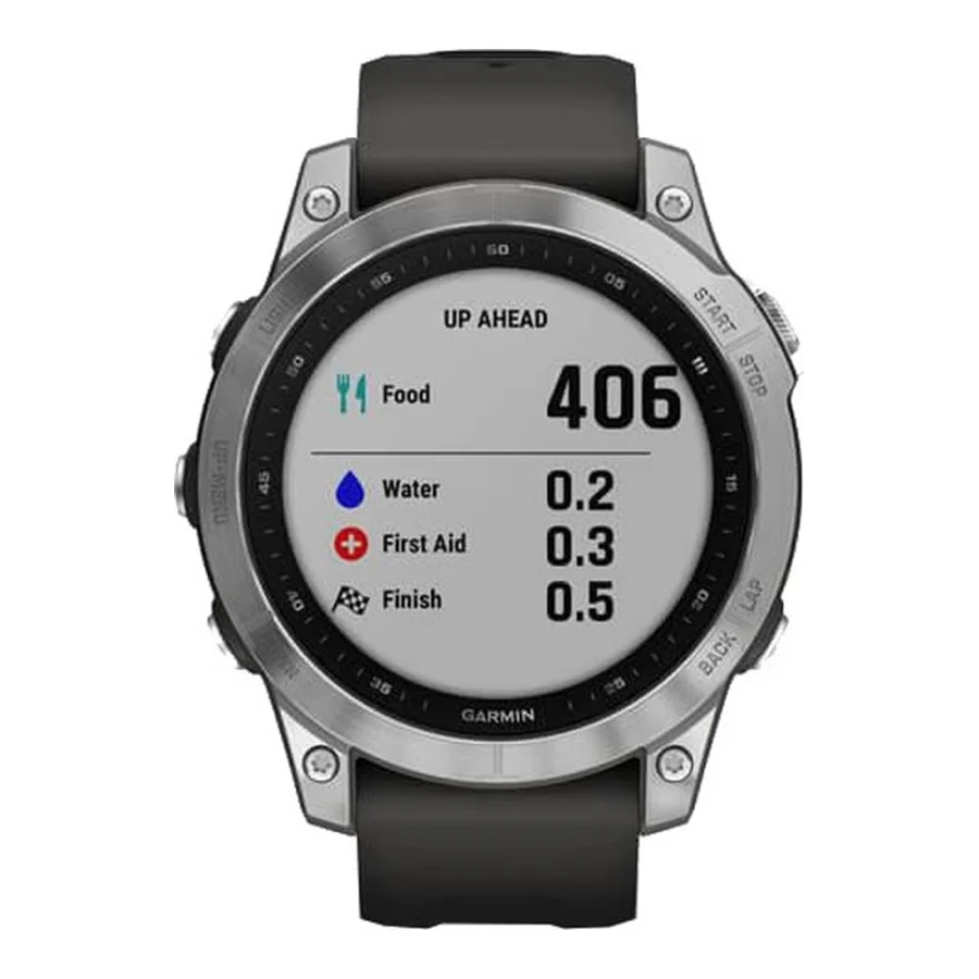 Garmin Fenix 7 Silver with Graphite Band (010-02540-00/01)