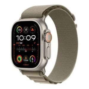 Apple Watch Ultra 2 GPS + Cellular 49mm Titanium Case with Olive Alpine Loop - Large (MRF03)