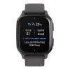 Garmin Venu Sq 2 Slate Aluminum Bezel with Shadow Gray Case and Silicone Band (010-02701-00/10)