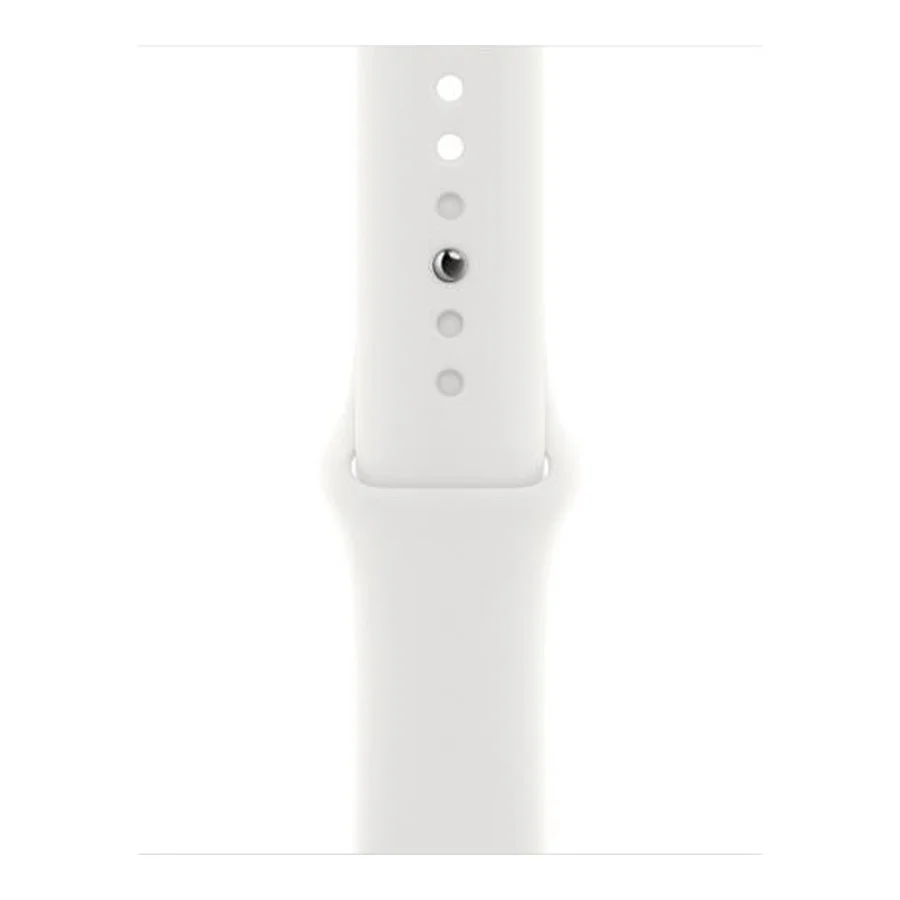 Apple Watch Series 8 GPS 45mm Silver Aluminum Case with White S. Band - M/L (MP6N3, MP6Q3)