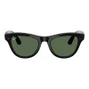 Ray-Ban | Meta Skyler [Gen 2] Standard Shiny Black Frame / G-15 Green Lenses (RW4014 601/71 52-20)