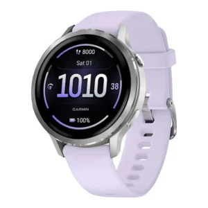 Garmin Venu 4 41 mm Silver with Periwinkle Silicone Band (010-03013-01/41)