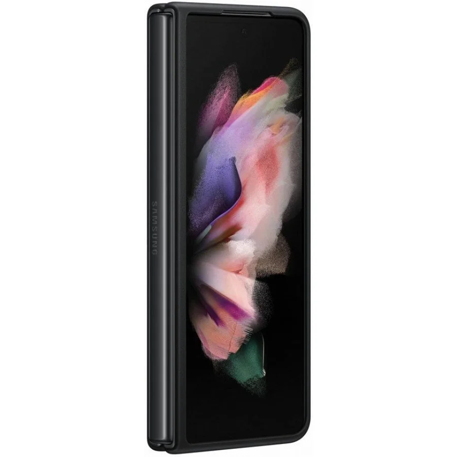 Samsung Galaxy Fold 3 Leather Cover Black (EF-VF926LBEGRU)