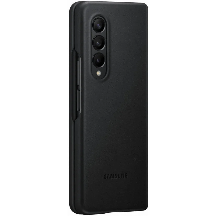 Samsung Galaxy Fold 3 Leather Cover Black (EF-VF926LBEGRU)