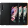 Samsung Galaxy Fold 3 Leather Cover Black (EF-VF926LBEGRU)