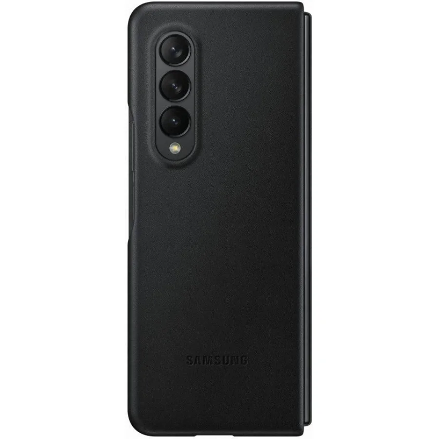Samsung Galaxy Fold 3 Leather Cover Black (EF-VF926LBEGRU)