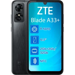 ZTE Blade A33 Plus 3/32GB Grey (UA)