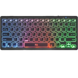 Rii K09 Multimedia Bluetooth Keyboard With Rainbow Backlit