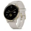 Garmin Venu 2S Light Gold Stainless Steel Bezel with Light Sand Case and Silicone Band (010-02429-01/11)