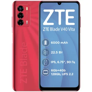 ZTE Blade V40 Vita 4/128GB Red (UA)