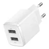 Baseus Compact 2xUSB 10.5W 2.1A White (CCXJ010202)