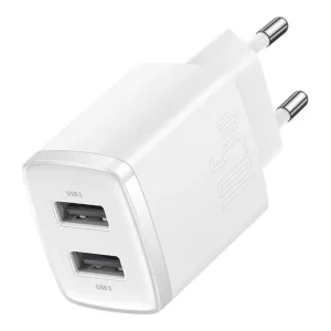 Baseus Compact 2xUSB 10.5W 2.1A White (CCXJ010202)