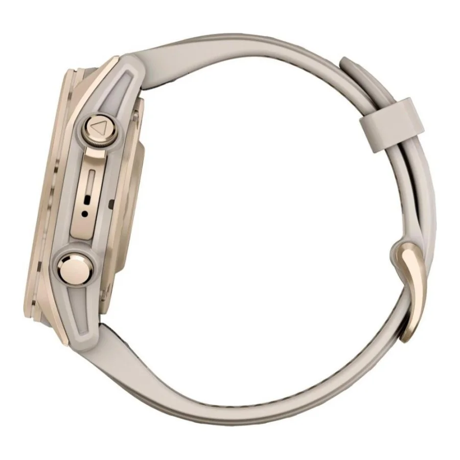 Garmin Fenix 8 43mm AMOLED Sapphire Soft Gold w. Fog Gray/Dark Sandstone S. Band (010-02903-10/11/18)