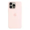 Apple iPhone 15 Pro Max Silicone Case with MagSafe - Light Pink (MT1U3) (OEM)