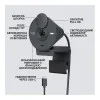 Logitech Brio 300 FHD Graphite (960-001436, 960-001437)
