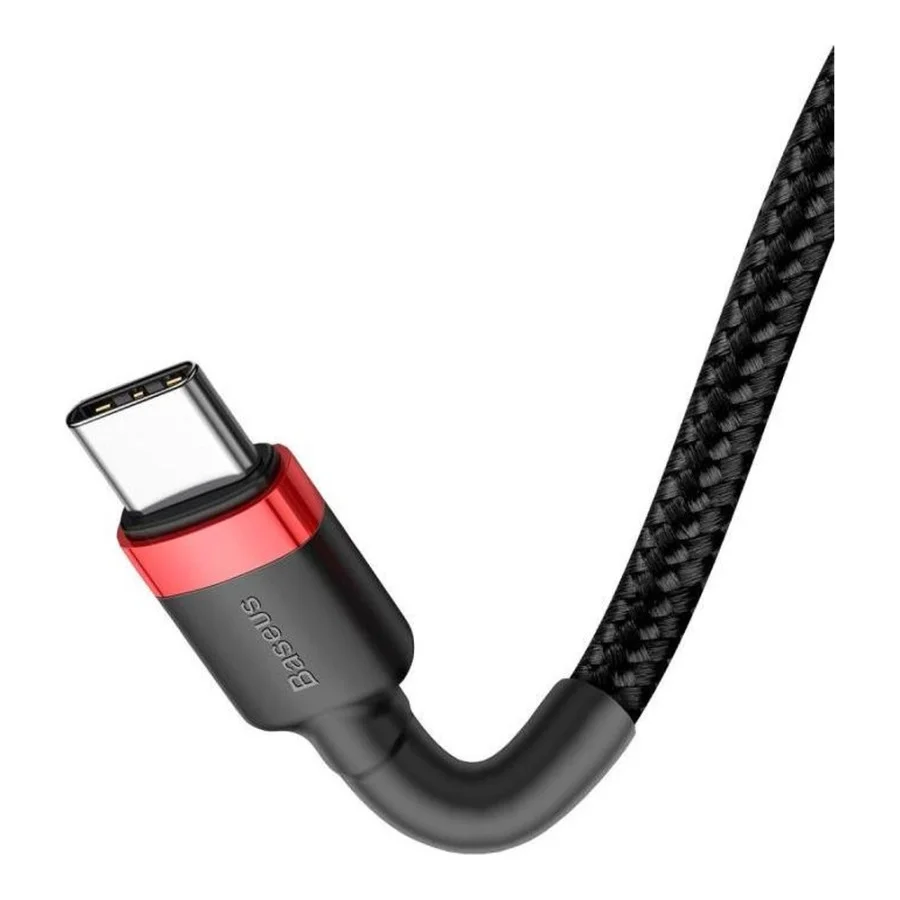 Baseus Cafule Series Type-C PD2.0 60W Flash charge Cable 20V 3A 1m Red black (CATKLF-G91)