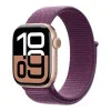 Apple Watch Series 10 GPS + Cellular 46mm Rose Gold Aluminum Case w. Plum S. Loop (MWY83)