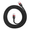 Baseus Cafule Series Type-C PD2.0 60W Flash charge Cable 20V 3A 1m Red black (CATKLF-G91)