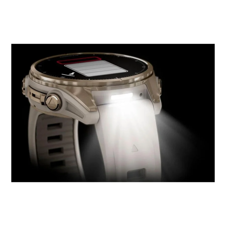 Garmin Fenix 8 43mm AMOLED Sapphire Soft Gold w. Fog Gray/Dark Sandstone S. Band (010-02903-10/11/18)