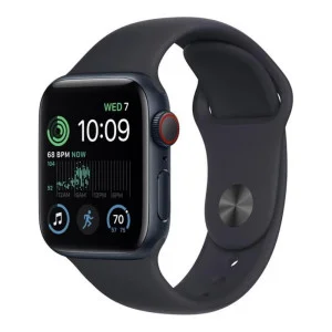Apple Watch SE 2 GPS 40mm Midnight Aluminum Case w. Midnight S. Band - M/L (MNT83)