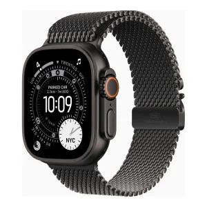 Apple Watch Ultra 3 GPS + Cellular 49mm Black Tit. Case w. Black Tit. Milanese Loop - Small (MF1N4)