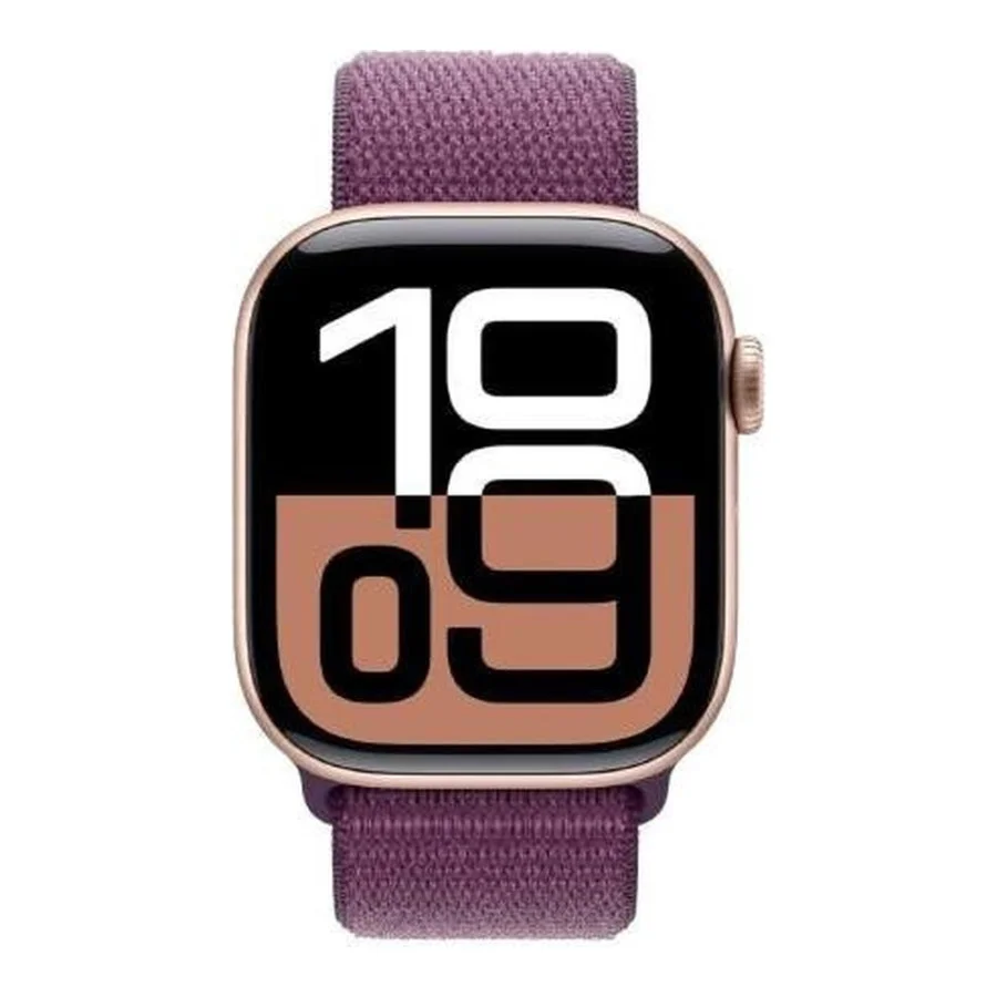 Apple Watch Series 10 GPS + Cellular 46mm Rose Gold Aluminum Case w. Plum S. Loop (MWY83)