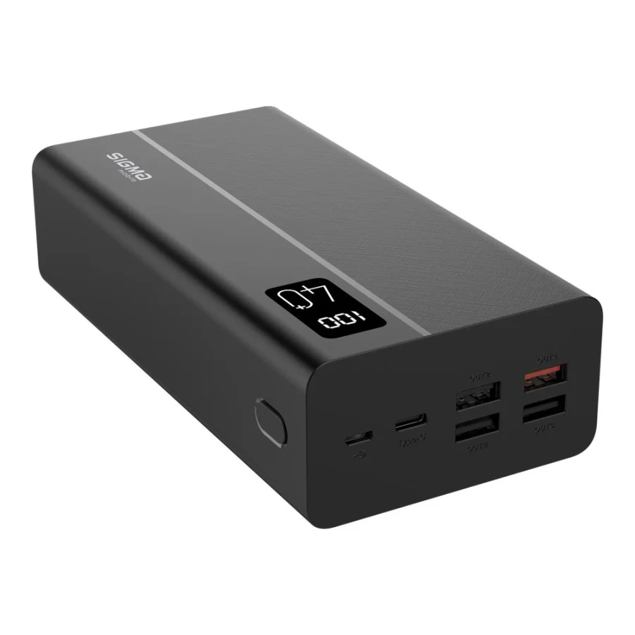 Sigma mobile X-power SI40A3QL 40000 mAh Type-C PD20W QC22,5W Black (UA)
