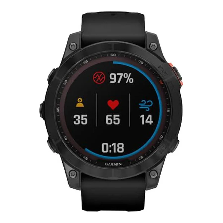 Garmin Fenix 7 Solar Slate Gray with Black Band (010-02540-10/11)