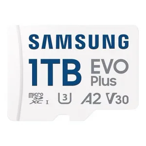 Samsung 1 TB microSDXC Class 10 UHS-I U3 EVO Plus + SD Adapter (MB-MC1T0SA)